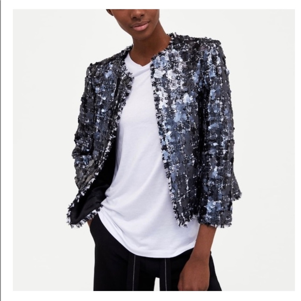 Sequin Zara blazer M